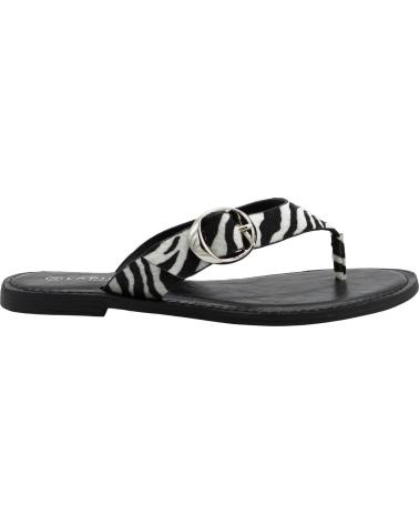 LAPIERCE SANDALIAS PASTOR JD42 ESTAMPADO ANIMAL NEGRO