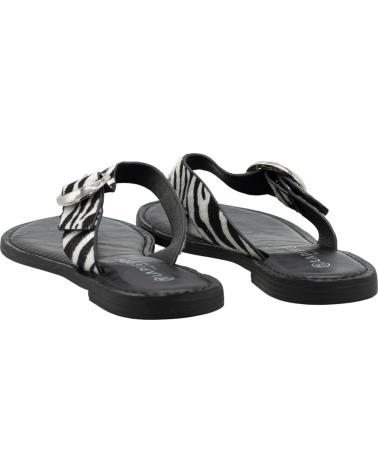 LAPIERCE SANDALIAS PASTOR JD42 ESTAMPADO ANIMAL NEGRO