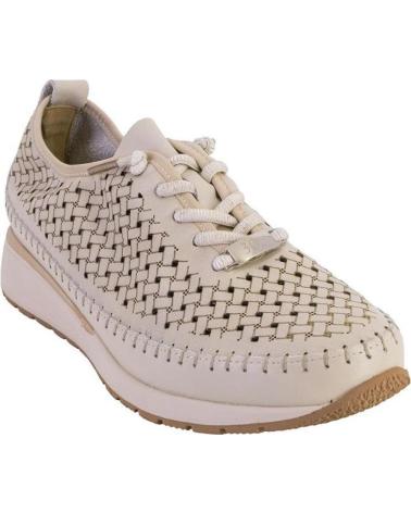 TREINTAS ZAPATILLAS CASUAL MUJER L4553 PIEL HIELO
