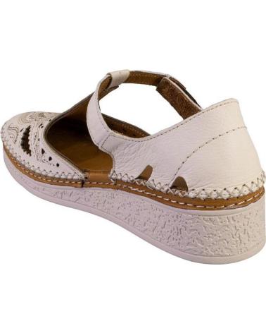 TREINTAS ZAPATOS L1404 DE PIEL CREMA