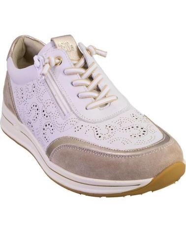 TREINTAS ZAPATILLAS CASUAL MUJER 4503 PIEL BLANCO REF 1173833