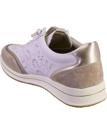 TREINTAS ZAPATILLAS CASUAL MUJER 4503 PIEL BLANCO REF 1173833