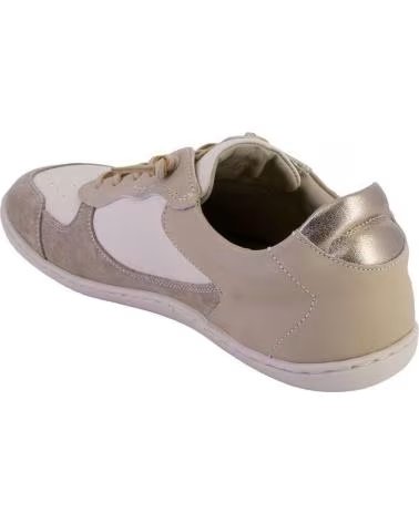 TREINTAS ZAPATILLAS CASUAL DE PIEL 4537 BEIGE