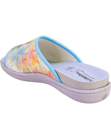 PLUMAFLEX ZAPATILLAS DE CASA 12404GATO PARA MUJER AZUL CELESTE