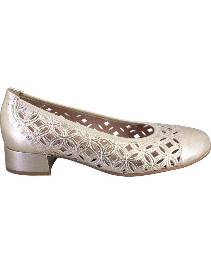 PITILLOS ZAPATOS DE MUJER 11120 EN PIEL COLOR ORO