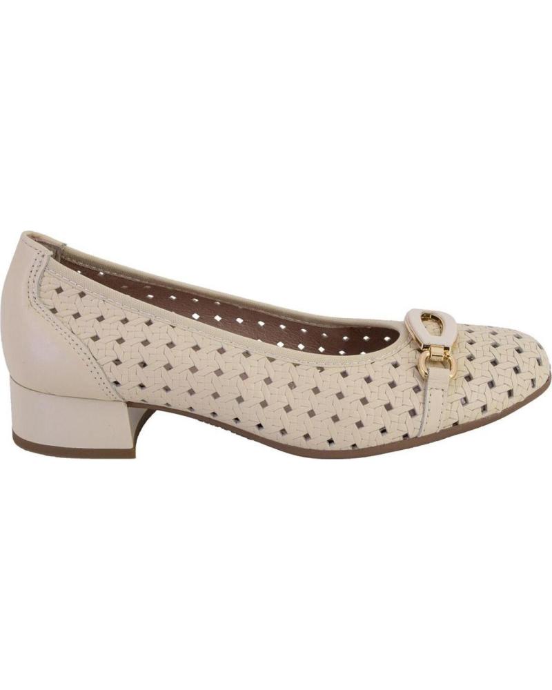 PITILLOS ZAPATO DE MUJER 11123 EN PIEL COLOR CREMA