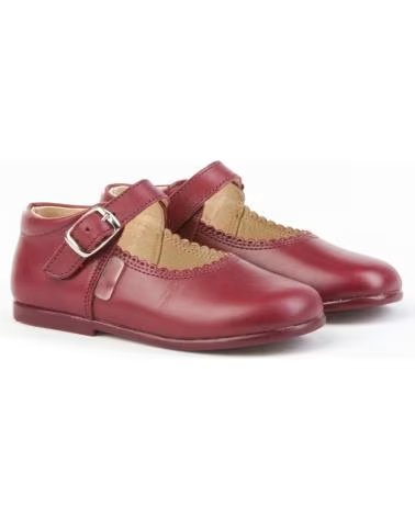 Zapatos ANGELITOS  de Niña ZAPATO MERCEDITAS PIEL 500  BURDEOS
