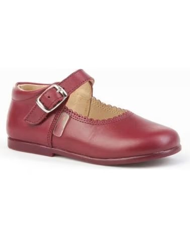Zapatos ANGELITOS  de Niña ZAPATO MERCEDITAS PIEL 500  BURDEOS
