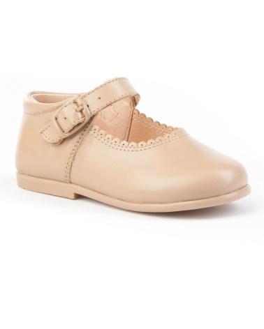 Zapatos de Niña ANGELITOS ZAPATO MERCEDITAS PIEL 500 CAMEL