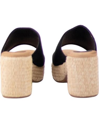 KESLEM ZUECOS F260-13 NEGRO PLATAFORMA MADERA