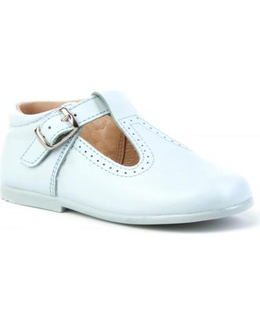 Zapatos de Niño ANGELITOS ZAPATO MERCEDITAS PIEL 503 CELESTE