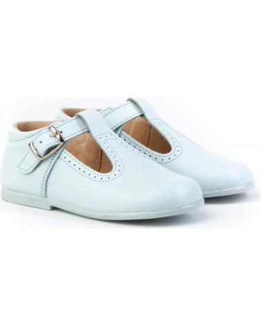 Zapatos de Niño ANGELITOS ZAPATO MERCEDITAS PIEL 503 CELESTE