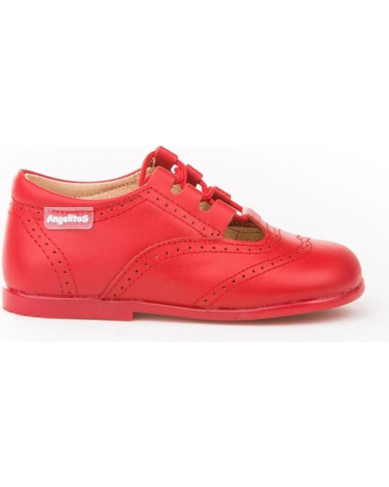 Chaussures pour Fille et Garçon ANGELITOS INGLESITA PIEL 504 ROJO