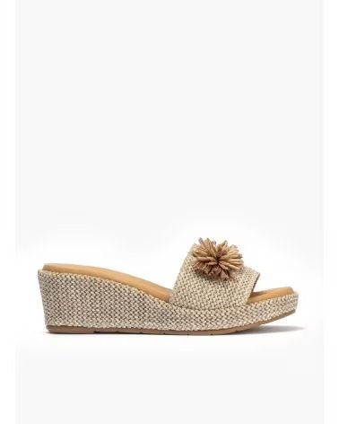 PITILLOS SANDALIA CUÑA 11261 BEIGE