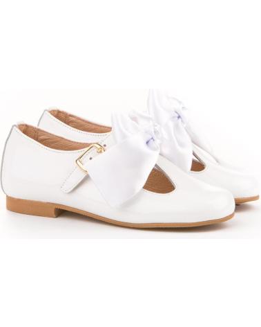 Schuhe für Mädchen ANGELITOS ZAPATO FRANCESITAS PIEL 516 BLANCO