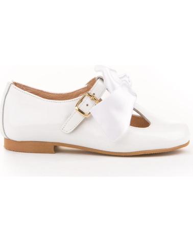 Schuhe für Mädchen ANGELITOS ZAPATO FRANCESITAS PIEL 516 BLANCO