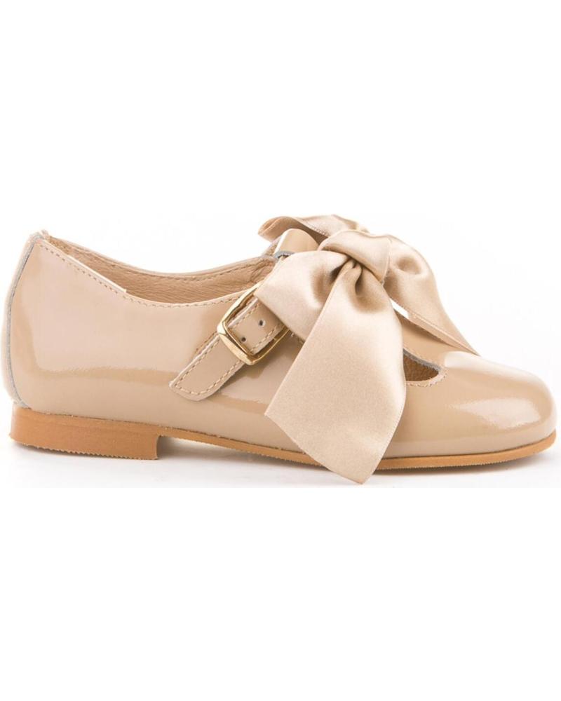 Schuhe für Mädchen ANGELITOS ZAPATO FRANCESITAS PIEL 516 CAMEL