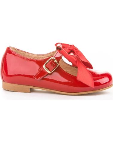 Scarpe per Bambina ANGELITOS ZAPATO FRANCESITAS PIEL 516 ROJO