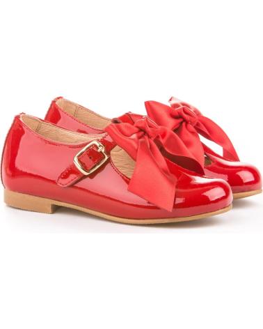 Scarpe per Bambina ANGELITOS ZAPATO FRANCESITAS PIEL 516 ROJO