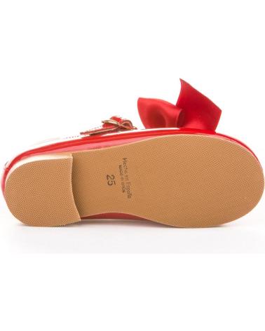 Scarpe per Bambina ANGELITOS ZAPATO FRANCESITAS PIEL 516 ROJO