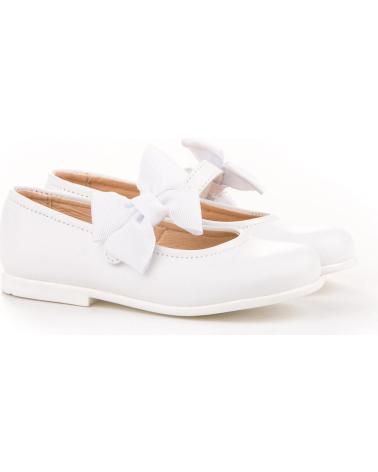 Zapatos de Niña ANGELITOS ZAPATO FRANCESITAS PIEL 519-BL BLANCO