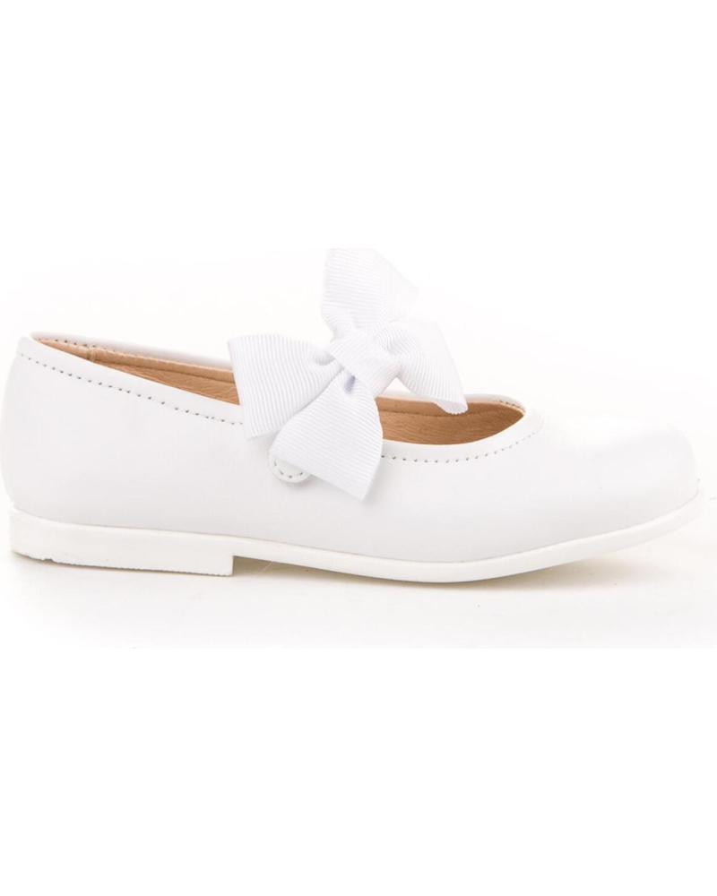 Sapatos ANGELITOS  de Menina ZAPATO FRANCESITAS PIEL 519-BL  BLANCO