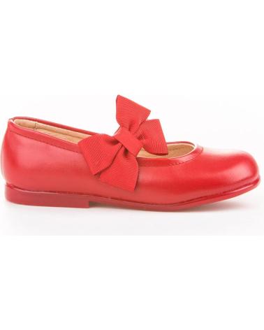 Schuhe ANGELITOS  für Mädchen und Junge ZAPATO FRANCESITAS PIEL 519-RJ  ROJO