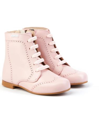 Botines de Niña ANGELITOS PASCUALONA PIEL 600 ROSA