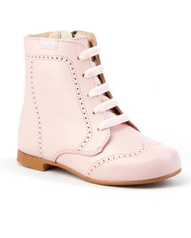 Botines de Niña ANGELITOS PASCUALONA PIEL 600 ROSA