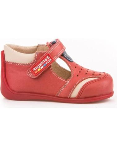 Sapatos de Menino ANGELITOS MERCEDITA PIEL 619 ROJO