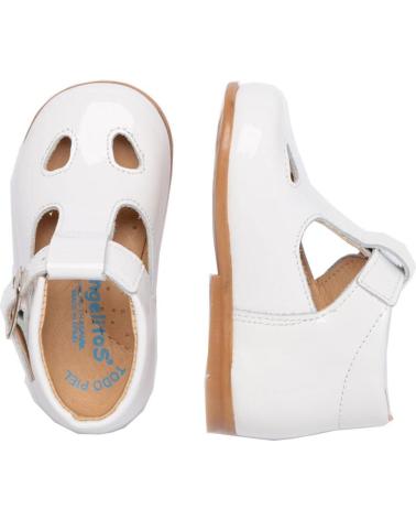 Zapatos de Niño ANGELITOS PEPITO CHAROL PIEL 631 BLANCO