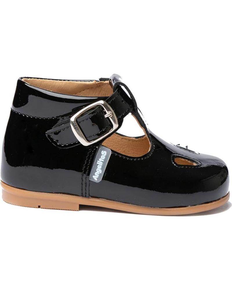 Zapatos de Niño ANGELITOS PEPITO CHAROL PIEL 631 NEGRO