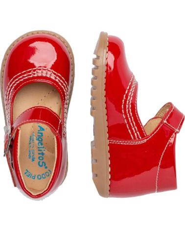 Zapatos de Niño ANGELITOS PEPITO CHAROL PIEL 637 ROJO