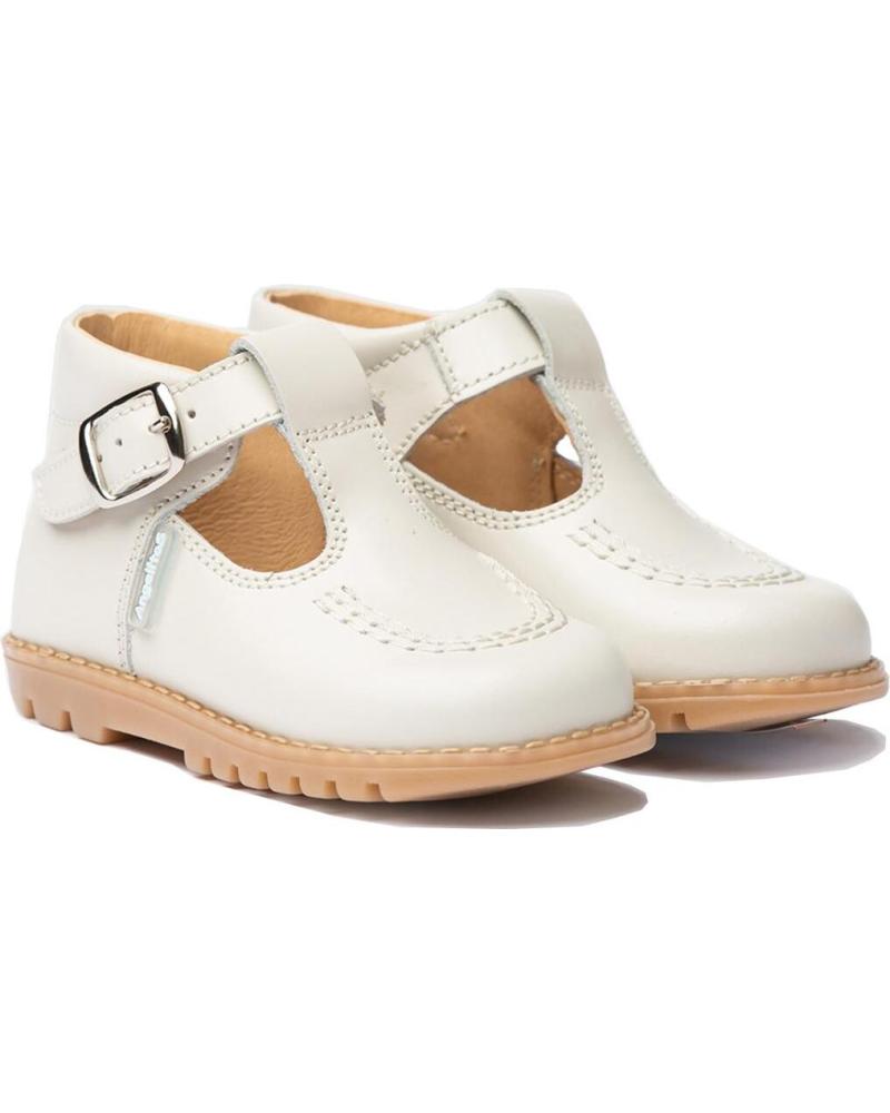 Zapatos ANGELITOS  de Niño PEPITO NAPA PIEL 638  BEIGE