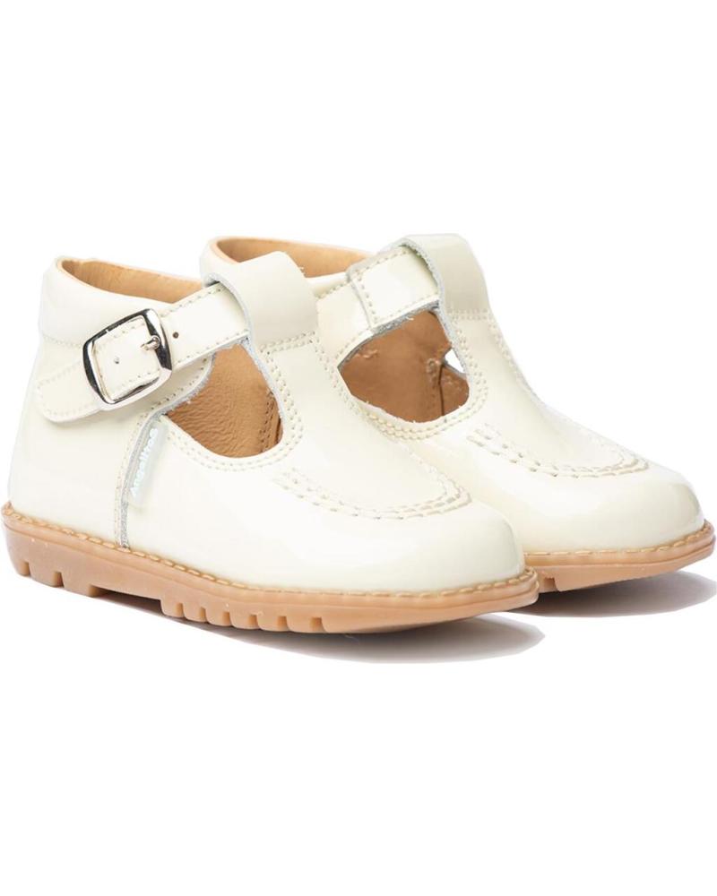 Zapatos de Niño ANGELITOS PEPITO CHAROL PIEL 639 BEIGE