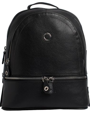 LAMARTHE 164011 SMALL WOMEN´S BACKPACK WITH COMPARTMENTS, BLACK NEGRO