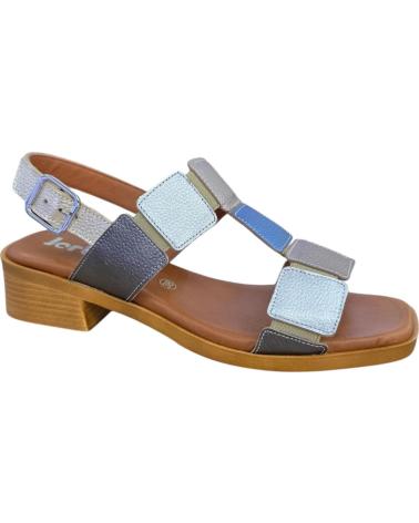 JORDANA SANDALIAS PIEL TACON BAJO 4774 GALAXY DESERT AD COMBI 2 VARIOS COLORES