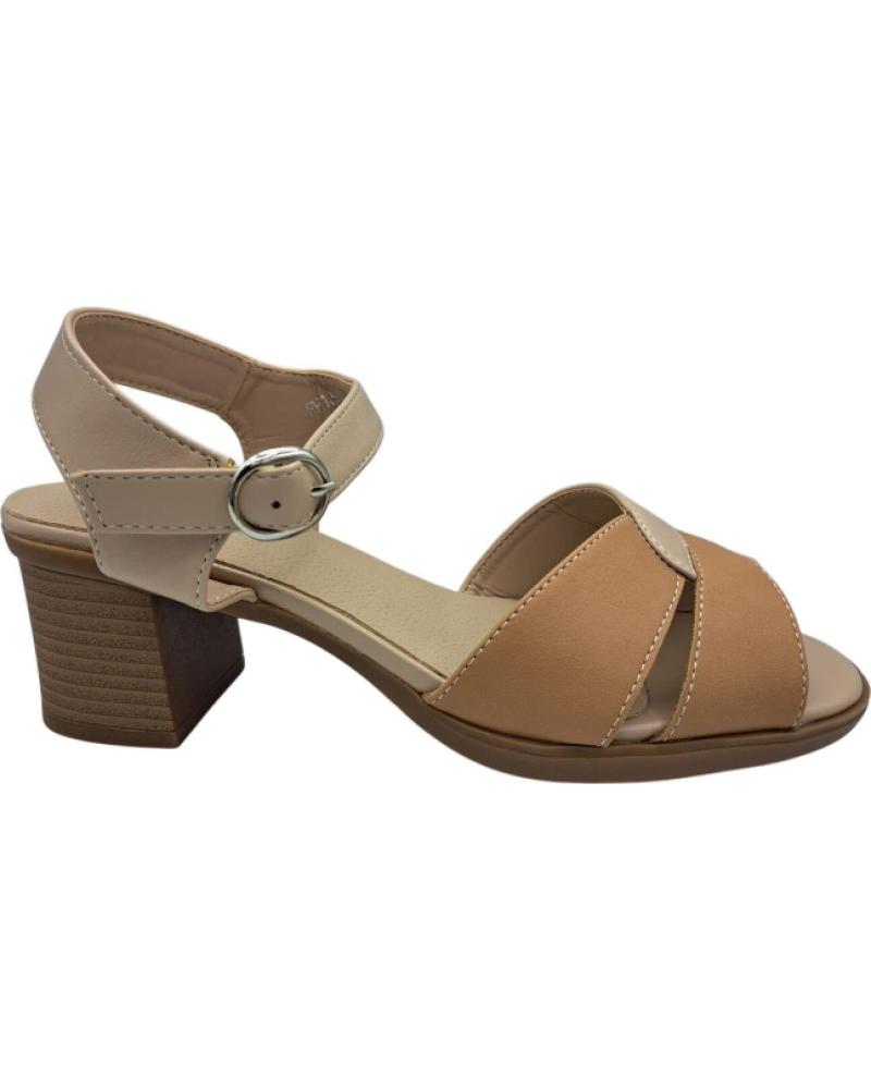 CALZADOMANIA SANDALIA TACÓN 1185734 BEIGE