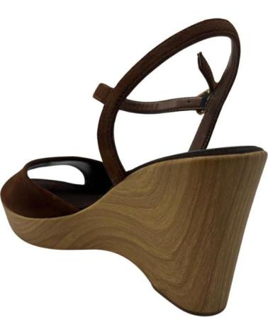UNISA SANDALIA RADAR CUÑA MADERA MARRóN