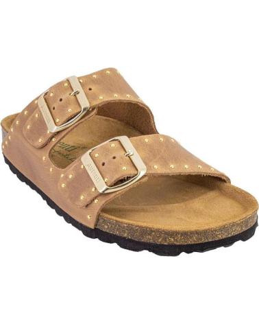 AUTENTI ZUECOS MULES 15342 DE MUJER EN ANTE SERRAJE CUERO