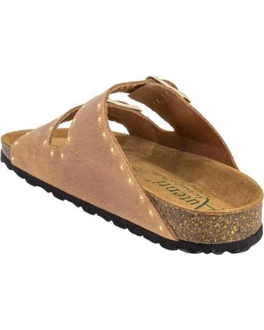 AUTENTI ZUECOS MULES 15342 DE MUJER EN ANTE SERRAJE CUERO