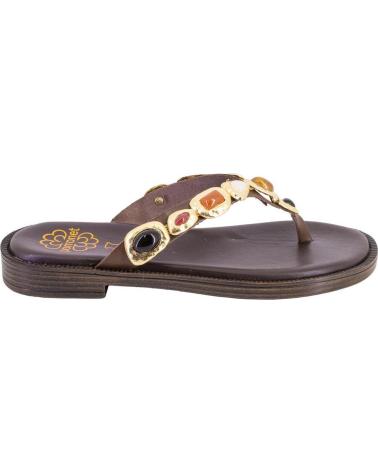 PORRONET SANDALIAS DE PIEL 3238 MARRÓN MARRON