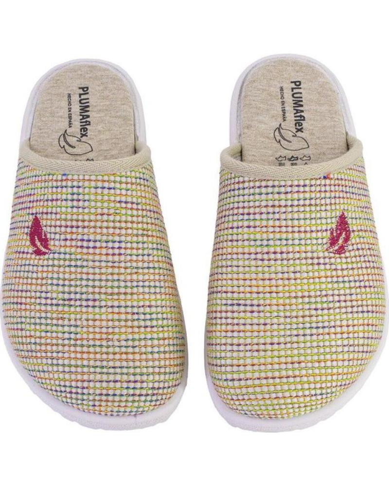 PLUMAFLEX ZAPATILLAS DE CASA 80074 PARA MUJER EN COLOR BEIGE