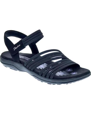 SKECHERS ZAPATOS ZAPATOS MUJER SANDALIAS MODELO REGGAE SLIM COLOR NEG NEGRO