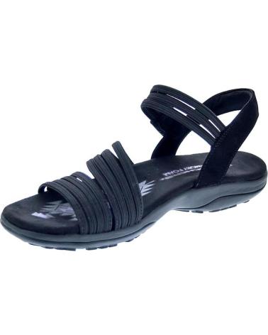 SKECHERS ZAPATOS ZAPATOS MUJER SANDALIAS MODELO REGGAE SLIM COLOR NEG NEGRO