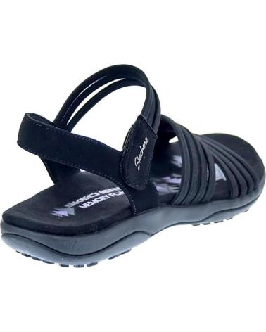 SKECHERS ZAPATOS ZAPATOS MUJER SANDALIAS MODELO REGGAE SLIM COLOR NEG NEGRO