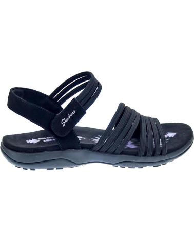 SKECHERS ZAPATOS ZAPATOS MUJER SANDALIAS MODELO REGGAE SLIM COLOR NEG NEGRO