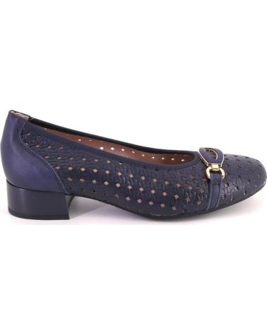 PITILLOS ZAPATOS DE MUJER 11123 EN PIEL COLOR AZUL MARINO
