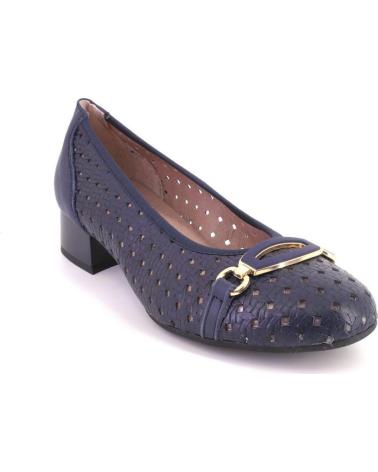 PITILLOS ZAPATOS DE MUJER 11123 EN PIEL COLOR AZUL MARINO