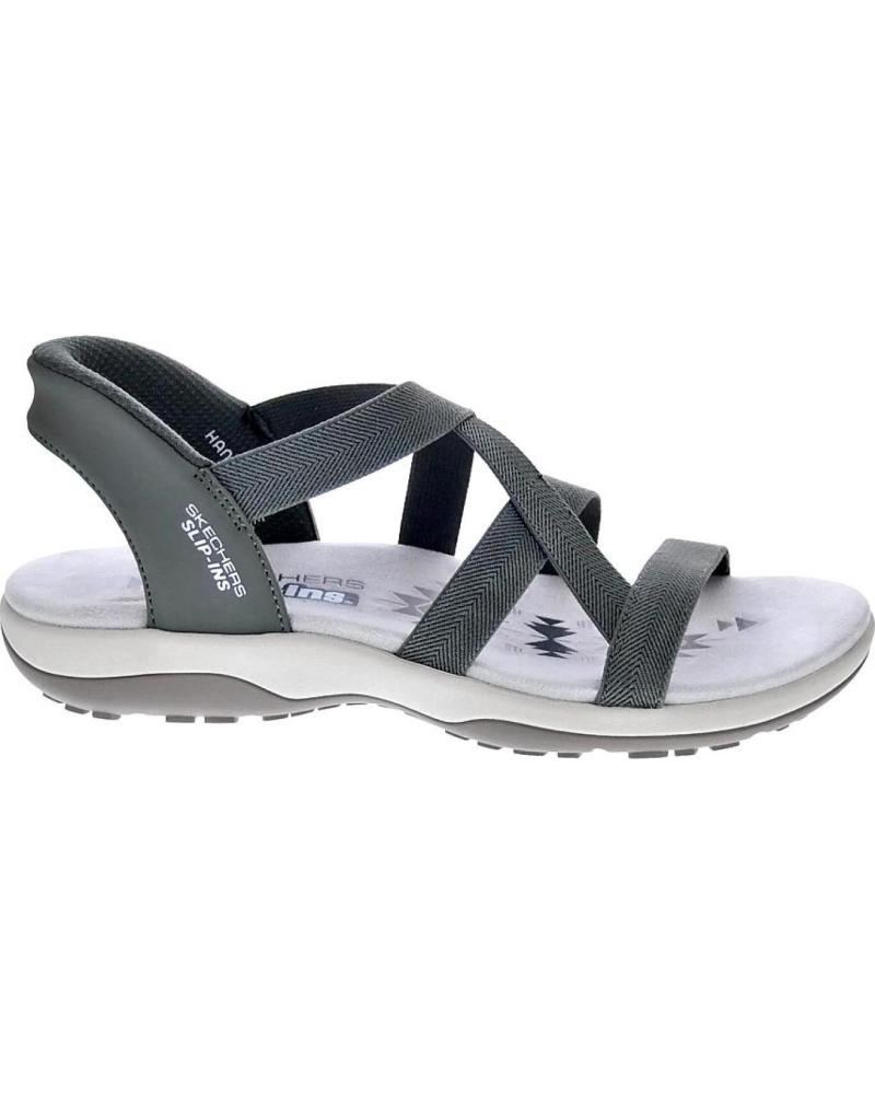 SKECHERS ZAPATOS ZAPATOS MUJER SANDALIAS MODELO REGGAE SLIM COLOR VER VERDE